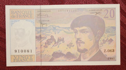 Billet 20 Francs Debussy 1997 Z.063-910081 – SUP+++ - 20 F 1980-1997 ''Debussy''