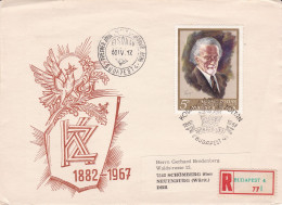 Hongarije, Hungary, Ungarn, Magyar ; 1968 Zoltan Kodaly Registered FDC - FDC