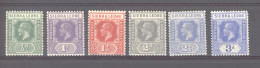 Sierra Leone  -  1921  :  Yv  108-13  * - Sierra Leone (...-1960)