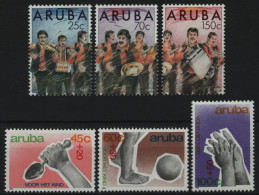 Aruba 1989 - Mi-Nr. 64-66 & 67-69 ** - MNH - 2 Ausgaben - Curaçao, Nederlandse Antillen, Aruba