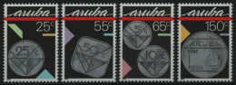 Aruba 1988 - Mi-Nr. 40-43 ** - MNH - Münzen / Coins - Curaçao, Nederlandse Antillen, Aruba
