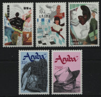 Aruba 1991 - Mi-Nr. 89-91 & 95-96 ** - MNH - 2 Ausgaben - Curaçao, Nederlandse Antillen, Aruba