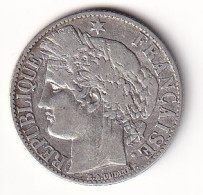 France 1 Franc Cérès 1887A - Argent - TB - 1 Franc