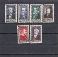 France - Année 1952 - Neuf** - N°YT 930/35** - Célébrités Du XIXè Siècle - Unused Stamps