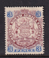 Rhodesia - BSAC: 1896/97   Arms    SG31  3d  [Die I - With Dot]     MH    - Autres & Non Classés