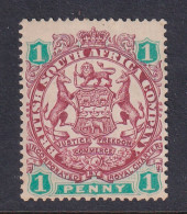 Rhodesia - BSAC: 1896/97   Arms    SG42  1d   [Die II - No Dot]     MH - Other & Unclassified