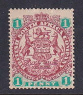 Rhodesia - BSAC: 1896/97   Arms    SG42  1d   [Die II - No Dot]     MH - Autres & Non Classés