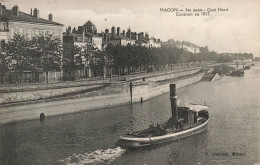 FRANCE - Macon - Ses Quais - Quai Nord - Bateau - Carte Postale Ancienne - Macon