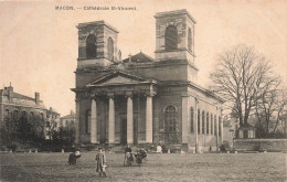 FRANCE - Macon - Cathédrale Saint Vincent - Carte Postale Ancienne - Macon