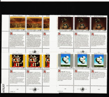 HITE/07 VEREINTE NATIONEN UNO GENF Michl 223/24 + 233/4  4 SECHSERBLÖCKE  Zd.-Zf. ** Postfrisch - Unused Stamps