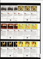 HITE/10 VEREINTE NATIONEN UNO WIEN 1989/91 Michl 96/97+108/09+123/24  6 SECHSERBLÖCKE  Zd.-Zf. ** Postfrisch - Unused Stamps