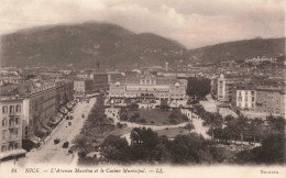 FRANCE - Nice - L'avenue Masséna Et Le Casino Municipal - Carte Postale Ancienne - Autres & Non Classés