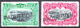 Timbres - Congo Belge - COB 54/63 - Annulé Griffe Paquebot - Variedades Y Curiosidades