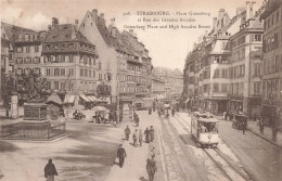 FRANCE - Strasbourg - Place Gutenberg Et Rue Des Grandes Arcades - Animé - Carte Postale Ancienne - Strasbourg