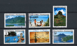 POLYNESIE : PAYSAGES - N° Yt 97/102 Obli. - Used Stamps