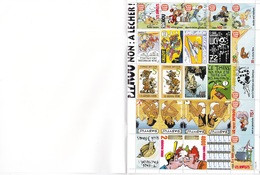 B01,0129 Belgique Feuille Bloc Vignettes 129      BD 196 Timbres   Dupuis 2001  -- Spirou Yoko Tsuno Et Plein D'autres - Non Classés