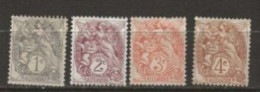Alexandrie  N° YT 19 à 22  Neufs Sans Gomme Et 22 Avec Trace De Charnière - Unused Stamps