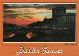 - DUBLIN SUNSET - RIVER LIFFEY - Scan Verso - - Dublin