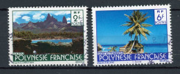 POLYNESIE - PAYSAGE - N° Yt 133+137 Obli. - Used Stamps