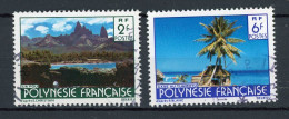 POLYNESIE - PAYSAGE - N° Yt 133+137 Obli. - Oblitérés