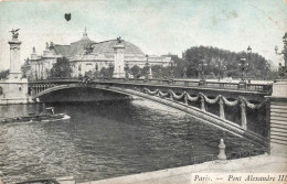 FRANCE - Paris - Pont Alexandre III - Carte Postale Ancienne - Otros Monumentos