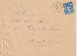 France Lettre 1880 De La Neuville En Hez (Oise)  Pour Forges (76) - 1877-1920: Semi Modern Period