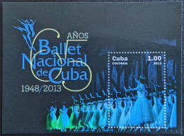 Cuba, 2013, Mi 5696, 65th Anniversary Of The Cuban National Ballet, Block 301, MNH - Danse