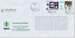 Ascensors Principat  (Vallsegur Distribution)   Lettre 2023 - Storia Postale