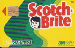 F225D  01/1992 SCOTCH BRITE 50 GEM ( Verso : Petit Rond Sur Par ) - 1992