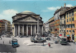 CARTOLINA  ROMA,LAZIO-IL PANTHEON-MEMORIA,CULTURA,RELIGIONE,IMPERO ROMANO,BELLA ITALIA,BOLLO STACCATO,VIAGGIATA 1958 - Pantheon