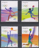 Olympics 2004 - Basketball - Handball - ANGOLA - Set 4v MNH - Ete 2004: Athènes