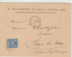 France Lettre 1882 D'Auneuil (Oise)  Pour Forges (76) - 1877-1920: Semi-Moderne