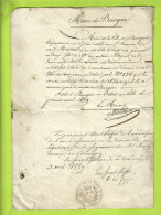 Attestation Manuscrite De 1829 De La Mairie De Bourgoin - Manuscrits