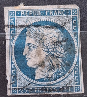 France 1850 N°4 Ob Grille  2 Choix  Cote 65€ - 1849-1850 Ceres