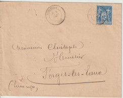 France Lettre 1882 De Songeons (Oise) Pour Forges (76) - 1877-1920: Période Semi Moderne