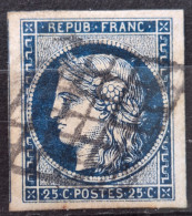 France 1850 N°4a Ob Grille TTB  Cote 75€ - 1849-1850 Ceres