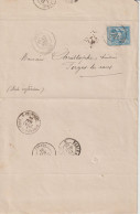 France Lettre 1884 De Senlis (Oise) Pour Forges (76) - 1877-1920: Semi Modern Period