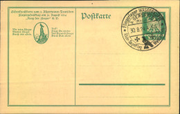 1924, Privatganzsache Mit Sonderstempel "Flieferlager Wasserkuppe"s - Brieven En Documenten