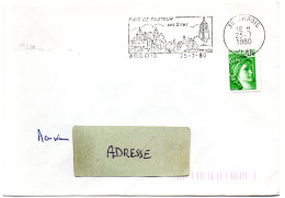JURA  - Dépt N° 39 = ARBOIS 1980 = FLAMME Type II =  SECAP Illustrée ' Pays De PASTEUR / Sites / Vins' - Louis Pasteur