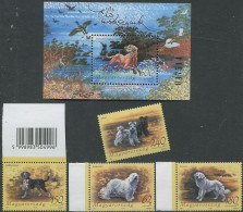 Hungary:Unused Stamps Serie And Block Dogs, 2007, MNH - Ongebruikt