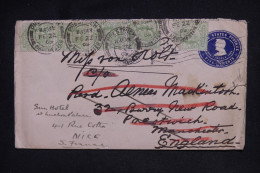 ETATS UNIS - Entier Postal Pour Manchester Et Redirigé Vers La France En 1909  - L 148053 - 1901-20