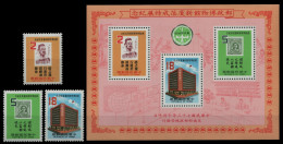 Taiwan 1984 - Mi-Nr. 1592-1594 & Block 31 ** - MNH - Postmuseum - Ungebraucht