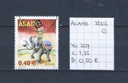 (TJ) Circus - Aland YT 207 (gest./obl./used) - Cirque