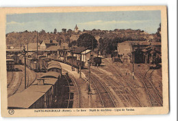 CPA 51 Ste Sainte Menehould La Gare Dépôt De Machines Ligne De Verdun Train  - Sainte-Menehould