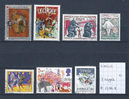 (TJ) Circus - 7 Zegels (gest./obl./used) - Cirque