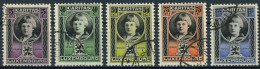 Luxemburg 1926 Michel Nummer 177-181 Gestempelt - Used Stamps