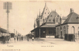 Belgique - Furnes - Intérieur De La Gare - Nels - Animé - Carte Postale Ancienne - Altri & Non Classificati