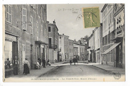 SAINT-GERMAIN-LEMBRON  (cpa 63)  La Grande Rue - Route D'Issoire - Saint Germain Lembron