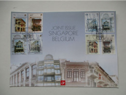 Carte 3426HK - Joint Issue Singapore Belgium - Souvenir Cards - Joint Issues [HK]