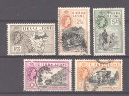 Sierra Leone  :  Yv  189-93  (o) - Sierra Leone (...-1960)